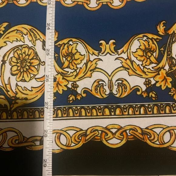 Va Va Voom royal gold link off shoulder bodycon dress size large - Picture 7 of 13